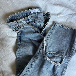Topshop Light Blue Ripped Jeans